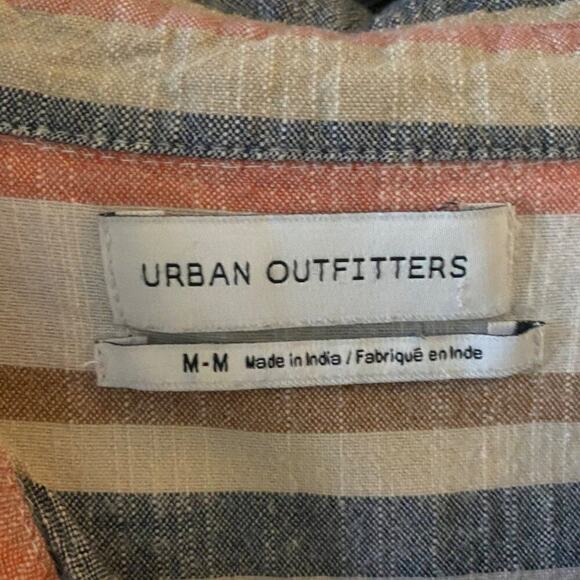 Urban Outfitter sz‎ M pink beige 100% cotton boho cottage blouse - Picture 8 of 8